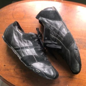 Diesel Hugo black leather and suede